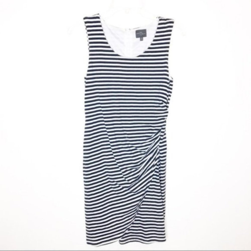 Market & Spruce Carl Ruched Sleeveless Dress D276 - Picture 1 of 7